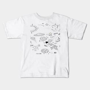 space and alien Kids T-Shirt